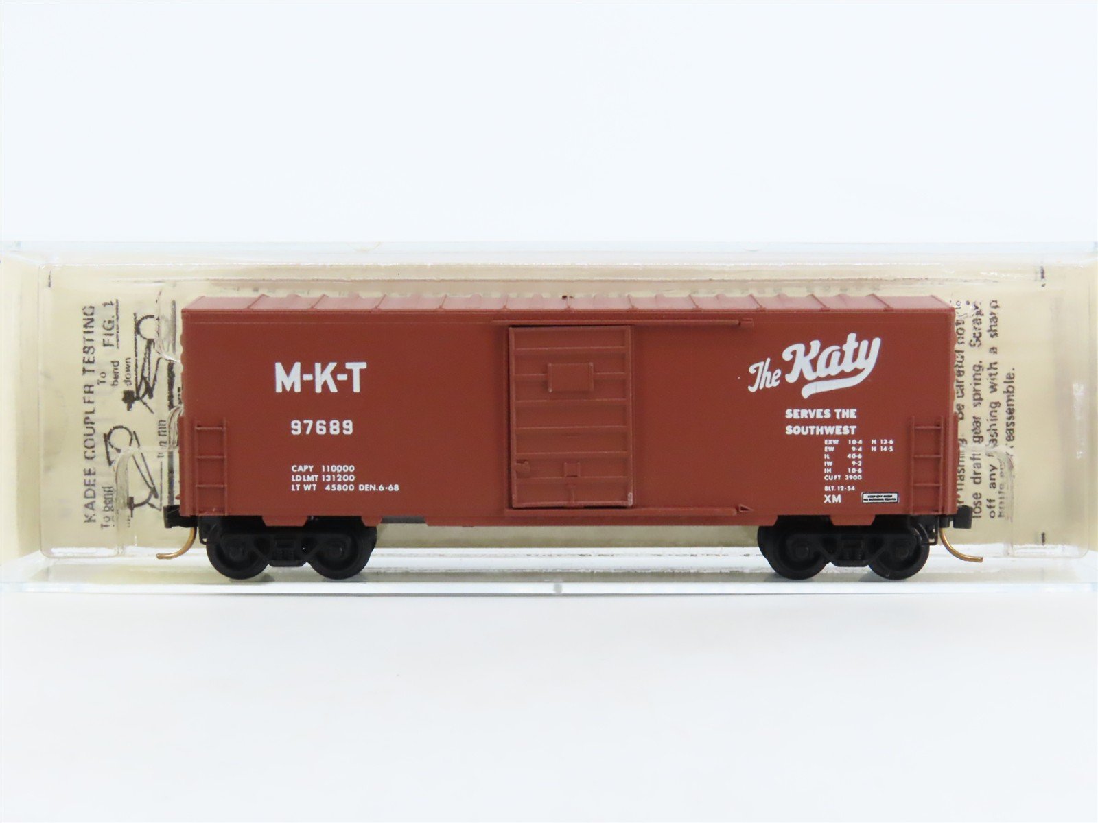 N Scale Kadee Micro-Trains MTL 24060 MKT The Katy 40' Single Door Box Car #97689