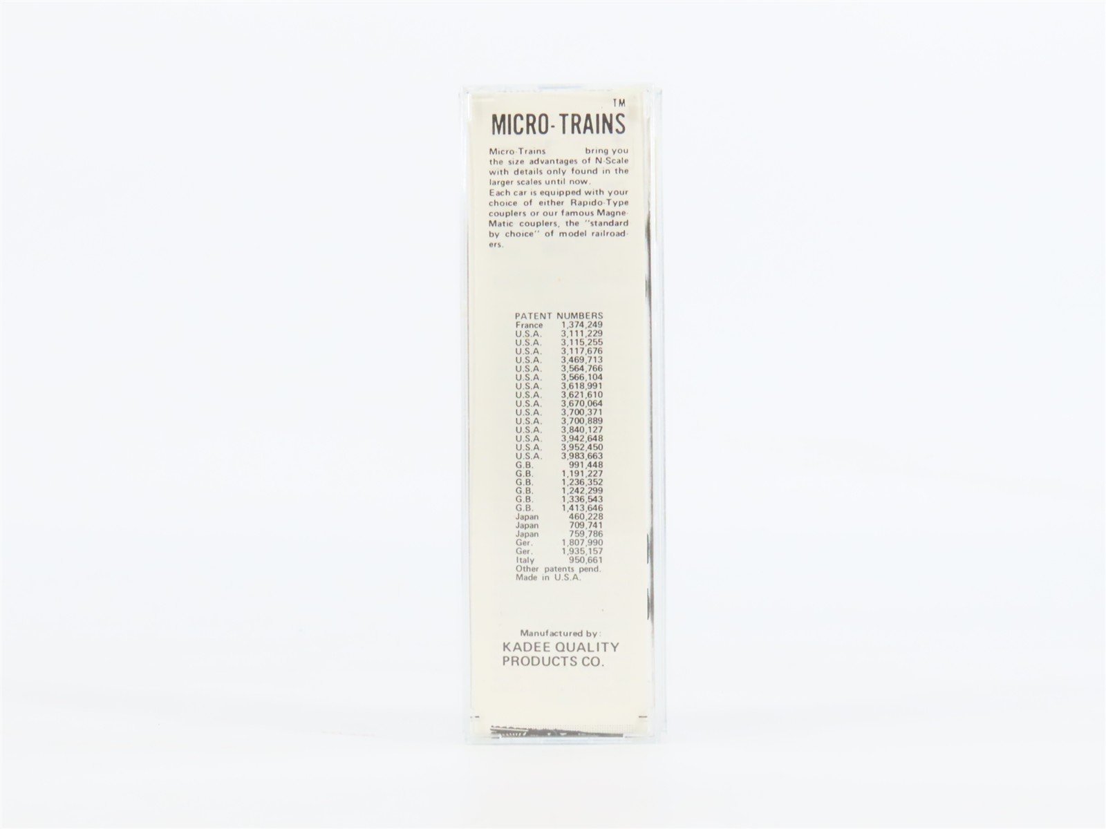 N Scale Kadee Micro-Trains MTL 24060 MKT The Katy 40' Single Door Box Car #97689