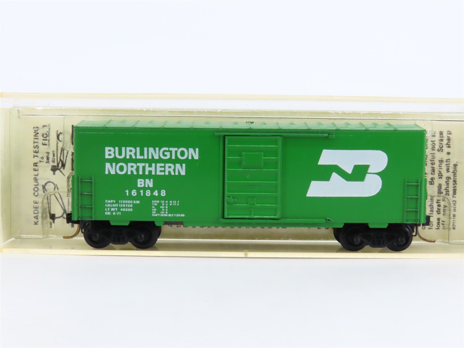 N Scale Kadee Micro-Trains MTL 24040 BN Burlington Northern 40' Box Car #161848