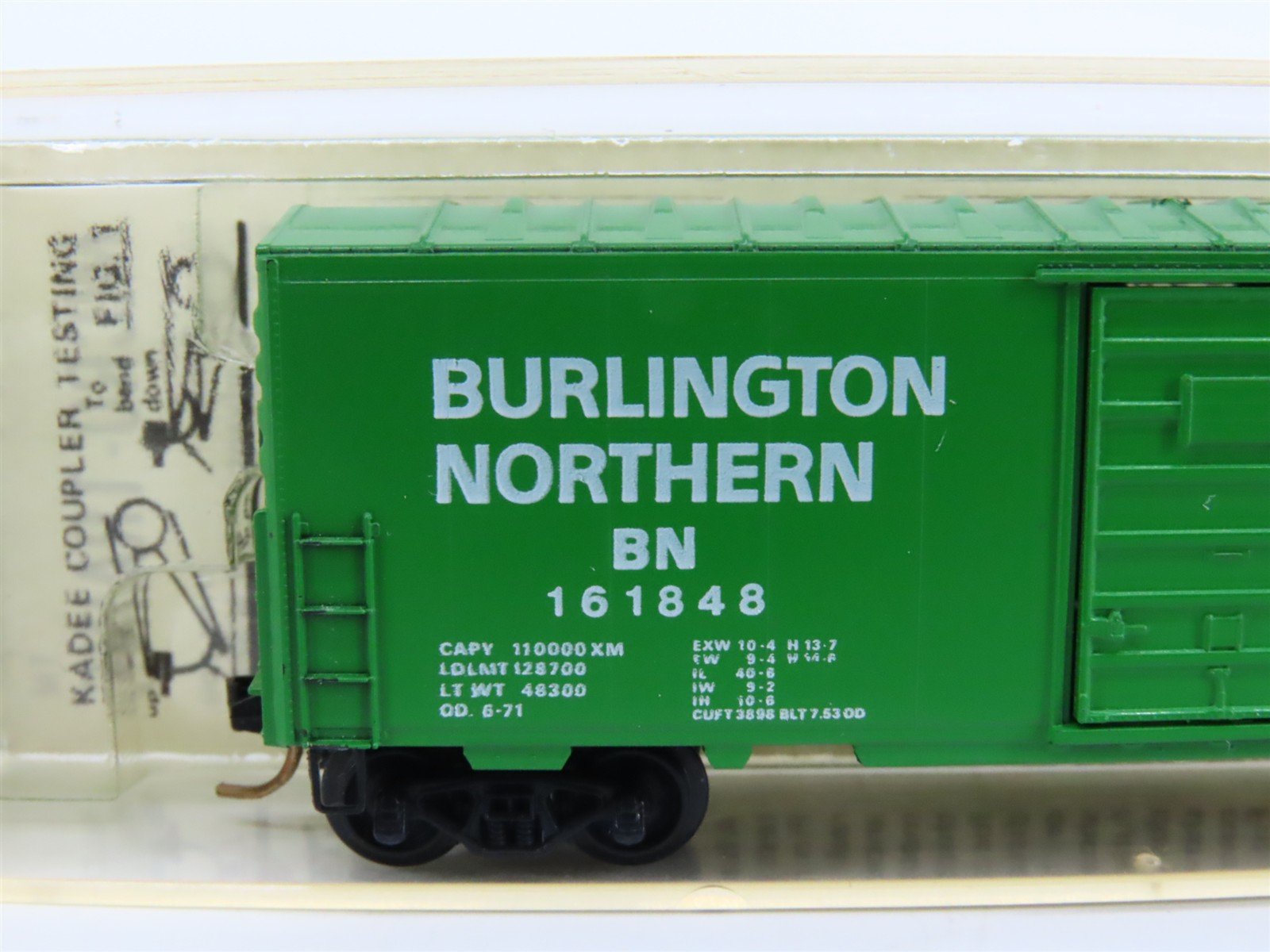 N Scale Kadee Micro-Trains MTL 24040 BN Burlington Northern 40' Box Car #161848
