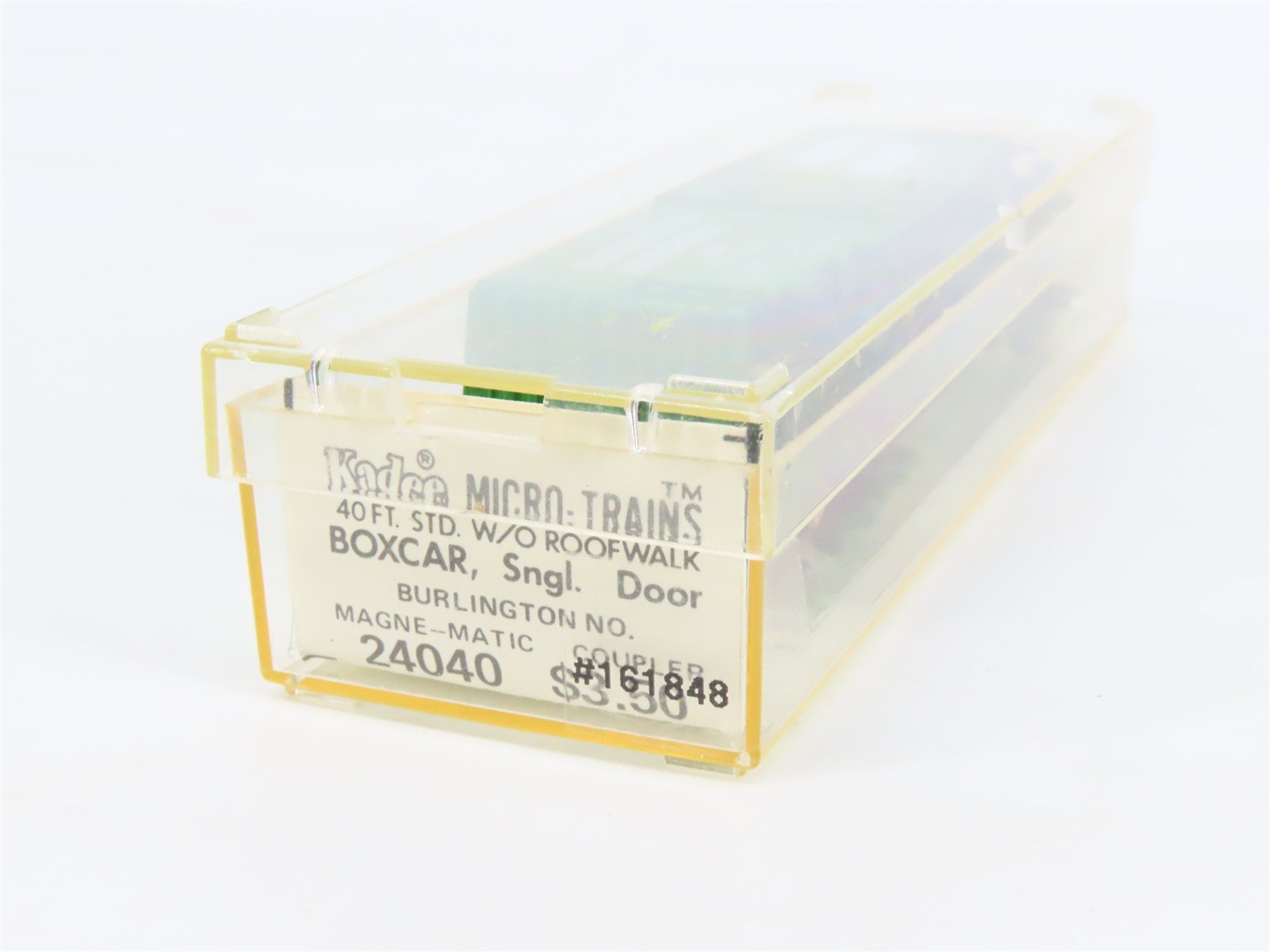 N Scale Kadee Micro-Trains MTL 24040 BN Burlington Northern 40' Box Car #161848