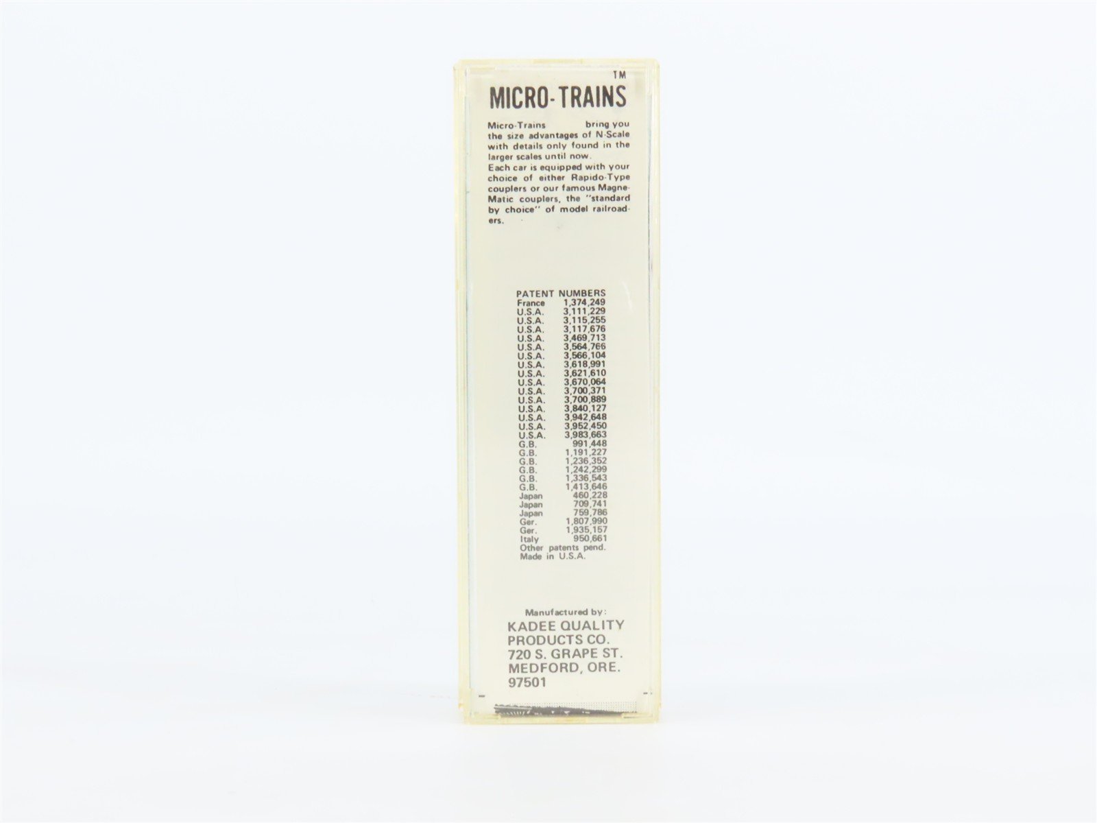 N Scale Kadee Micro-Trains MTL 24050 PC Penn Central 40' Box Car #103800