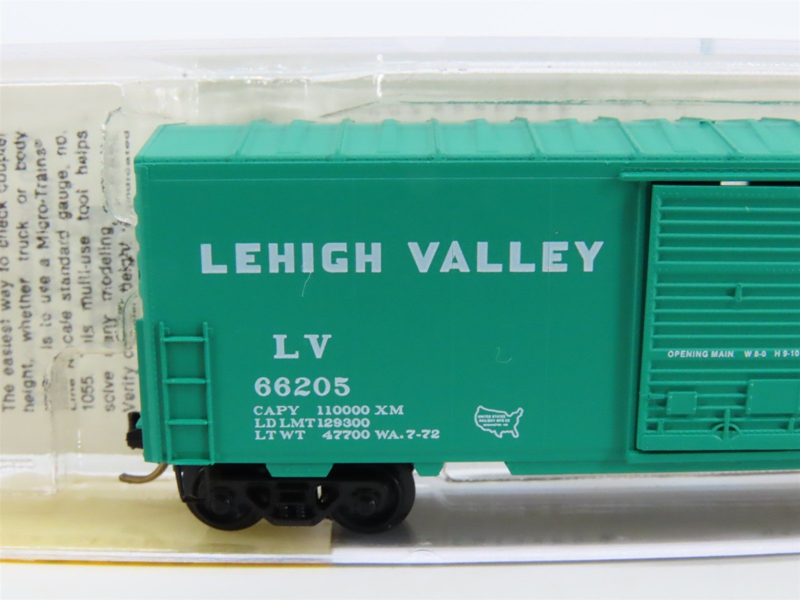 N Scale Micro-Trains MTL 24020 LV Lehigh Valley 40' Single Door Box Car #66205