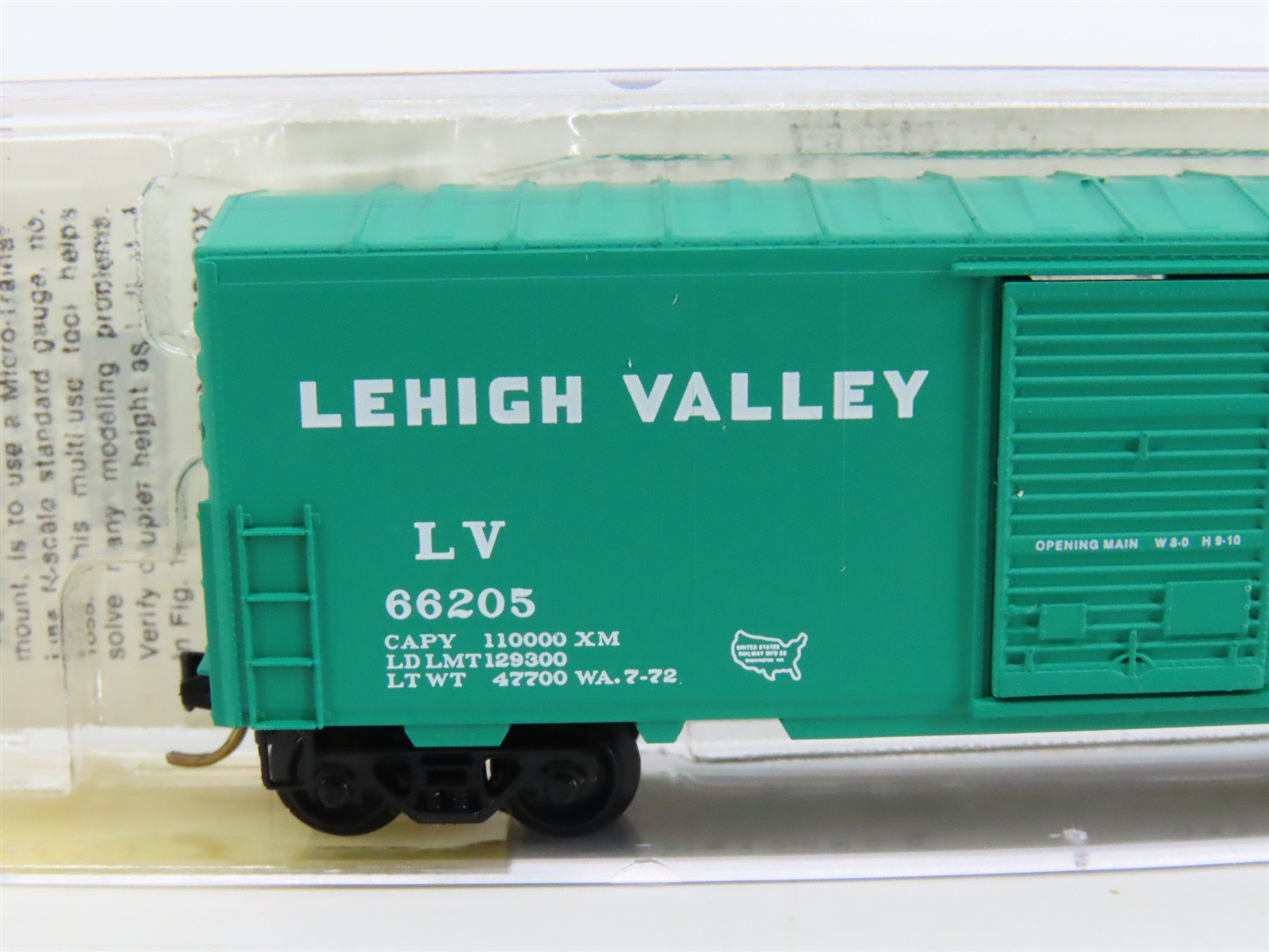N Scale Micro-Trains MTL 24020 LV Lehigh Valley 40' Single Door Box Car #66205