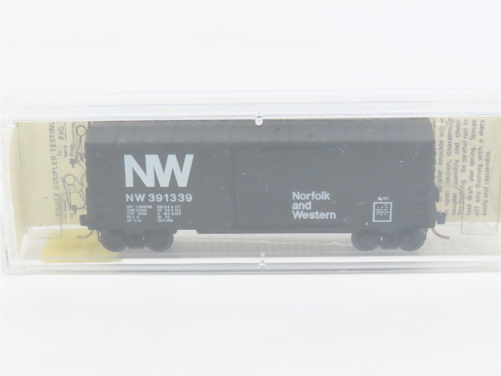 N Scale Kadee Micro-Trains MTL 24030 NW Norfolk & Western 40' Box Car #391339