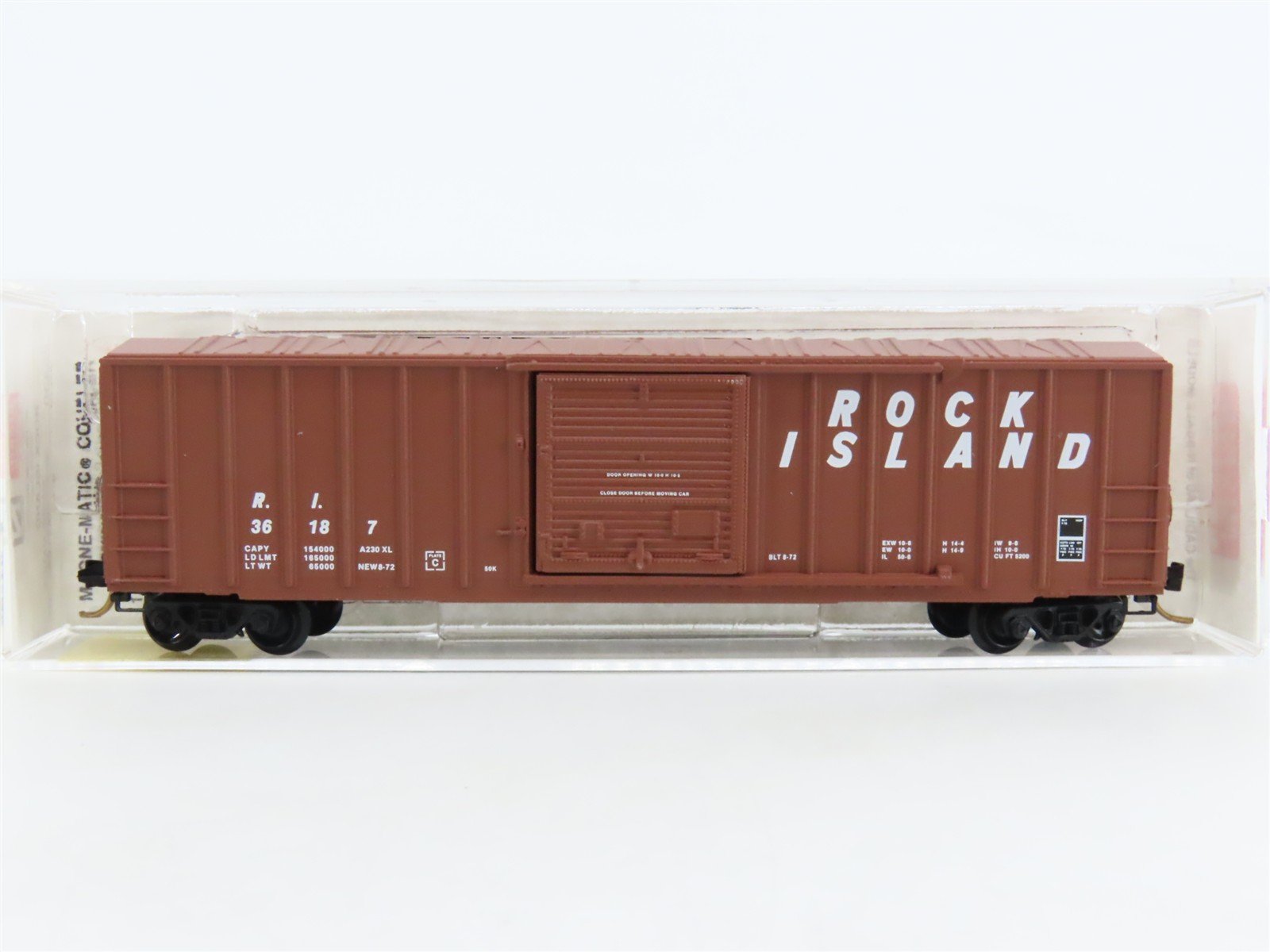 N Scale Micro-Trains MTL 25430 RI Rock Island 50' Rib Side Box Car #36187