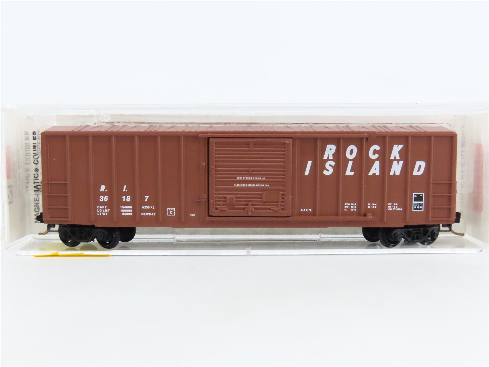 N Scale Micro-Trains MTL 25430 RI Rock Island 40' Rib Side Box Car #36187