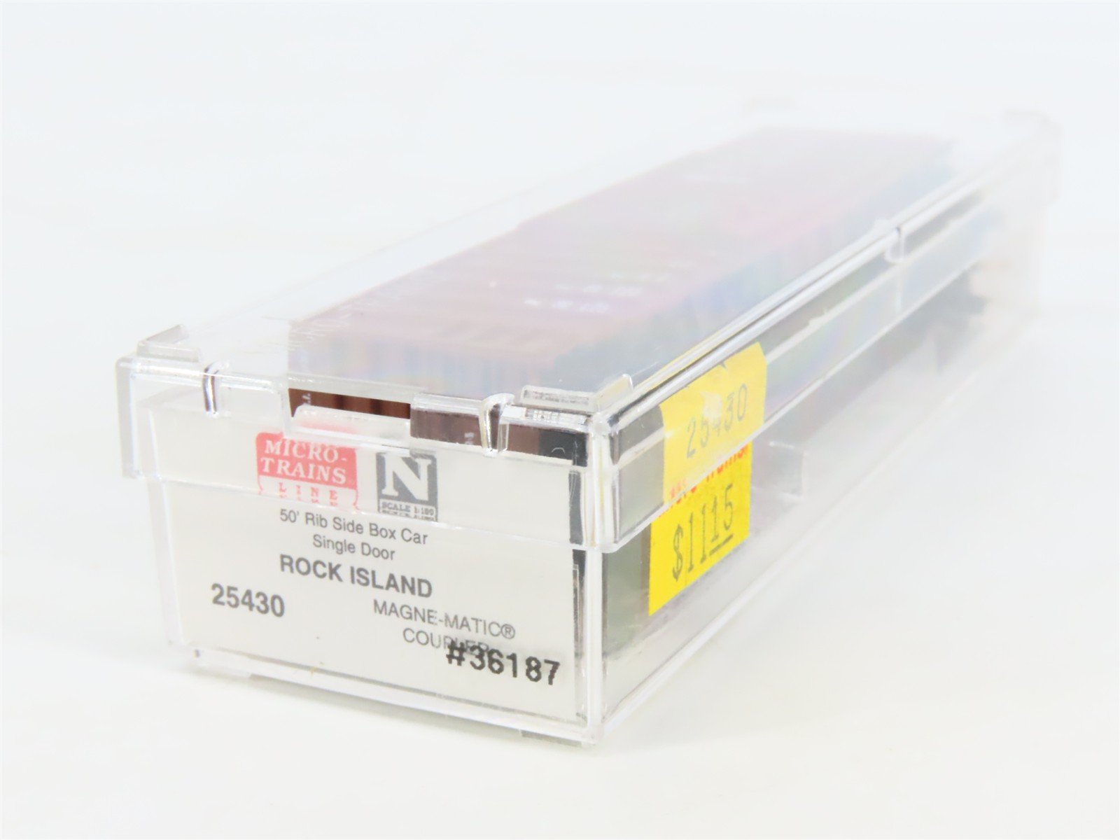 N Scale Micro-Trains MTL 25430 RI Rock Island 40' Rib Side Box Car #36187