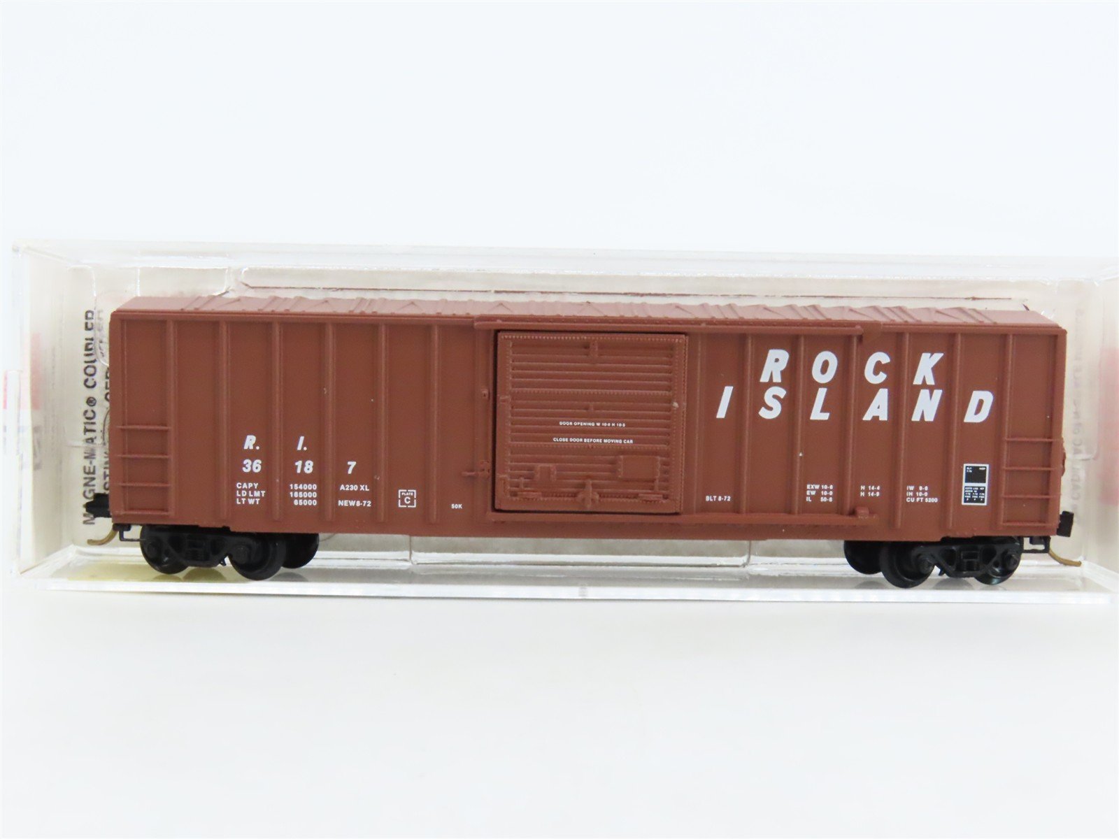 N Scale Micro-Trains MTL 25430 RI Rock Island 40' Rib Side Box Car #36187