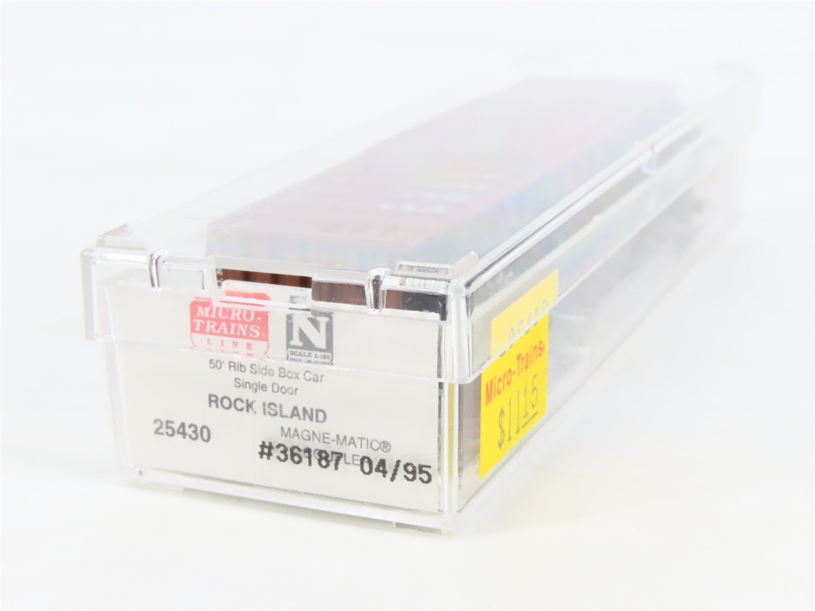 N Scale Micro-Trains MTL 25430 RI Rock Island 40' Rib Side Box Car #36187