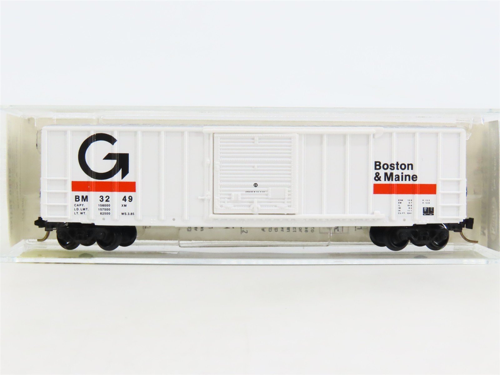 N Scale Kadee Micro-Trains MTL 25400 BM Boston & Maine Guilford 50' Boxcar #3249