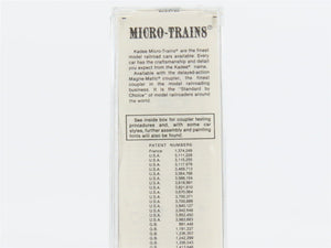 N Scale Kadee Micro-Trains MTL 25400 BM Boston & Maine Guilford 50' Boxcar #3249