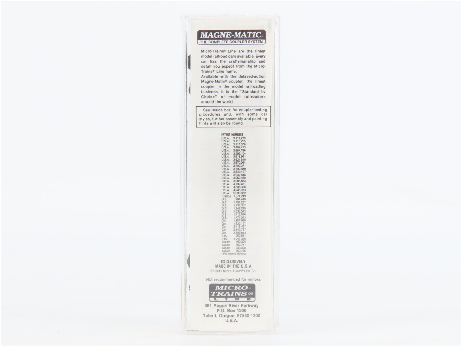 N Micro-Trains MTL 25410 MNS Minneapolis Northfield & Southern 50' Boxcar #49754