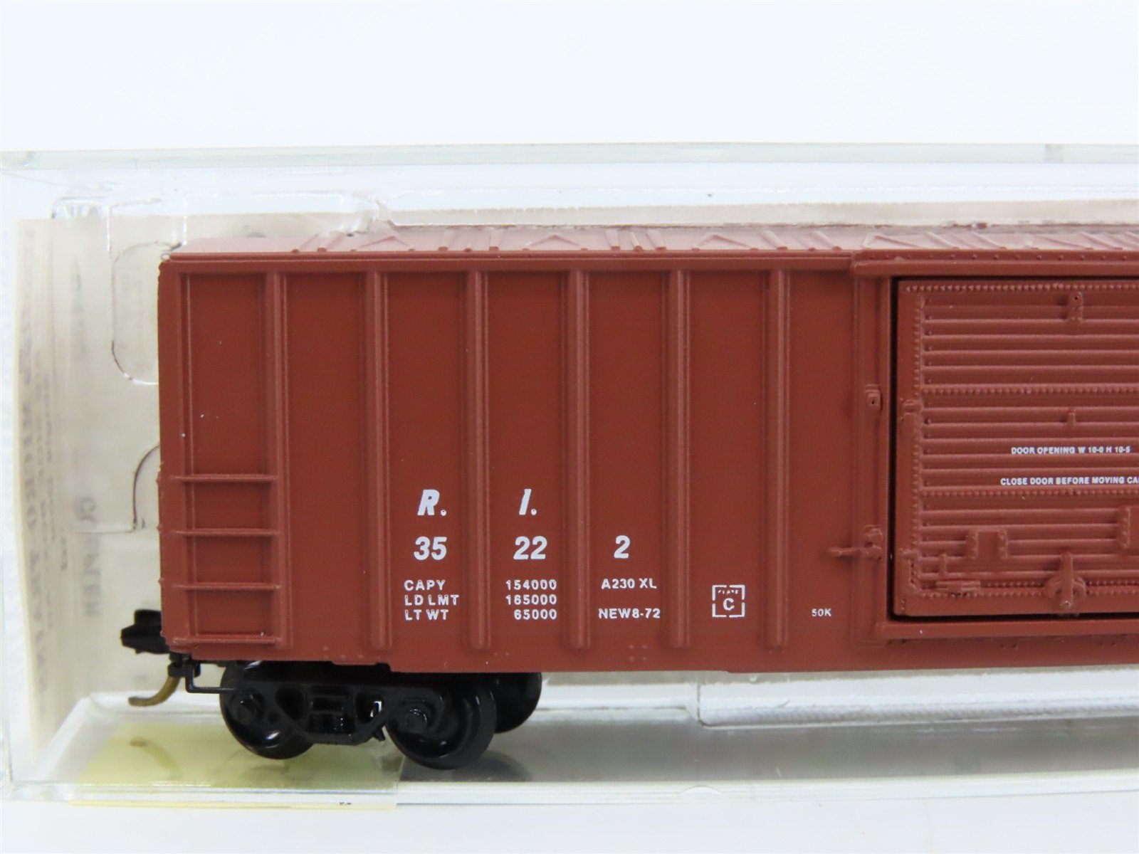 N Scale Kadee Micro-Trains MTL 25430 RI Rock Island 50' Rib Side Box Car #35222