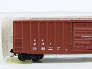 N Scale Kadee Micro-Trains MTL 25430 RI Rock Island 50' Rib Side Box Car #35222