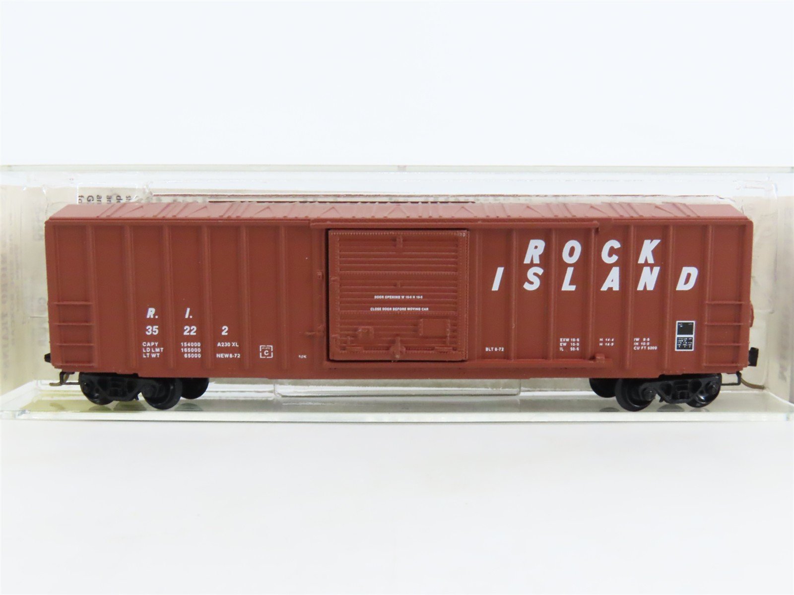 N Scale Kadee Micro-Trains MTL 25430 RI Rock Island 50' Rib Side Box Car #35222