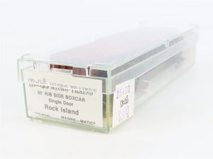 N Scale Kadee Micro-Trains MTL 25430 RI Rock Island 50' Rib Side Box Car #35222