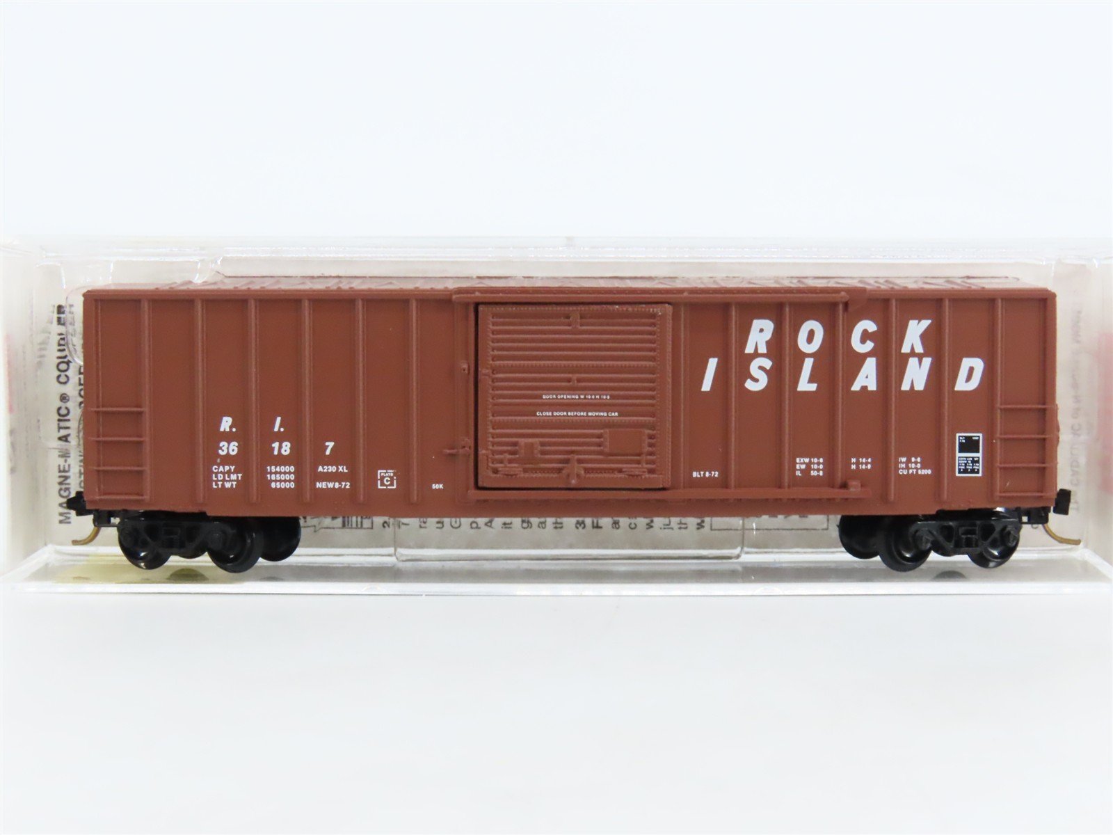 N Scale Micro-Trains MTL 25430 RI Rock Island 50' Rib Side Box Car #36187