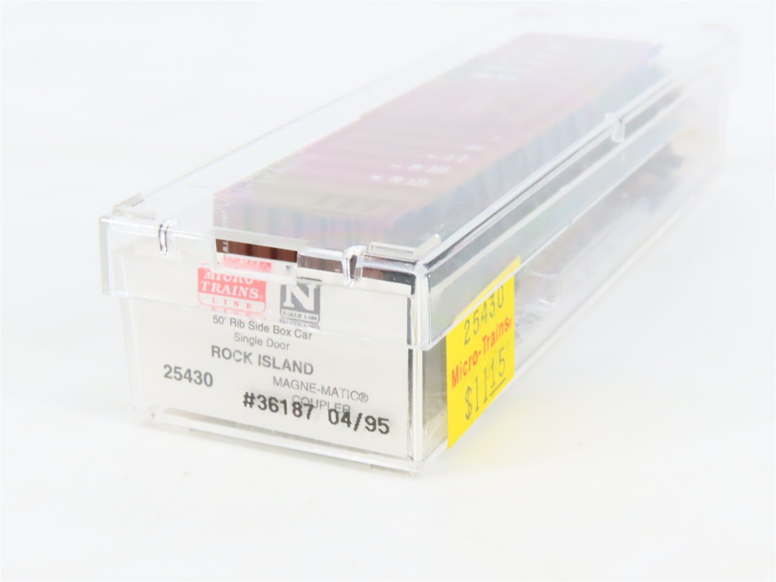 N Scale Micro-Trains MTL 25430 RI Rock Island 50' Rib Side Box Car #36187