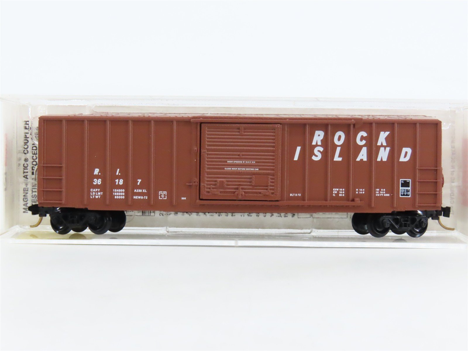 N Scale Micro-Trains MTL 25430 RI Rock Island 50' Rib Side Box Car #36187