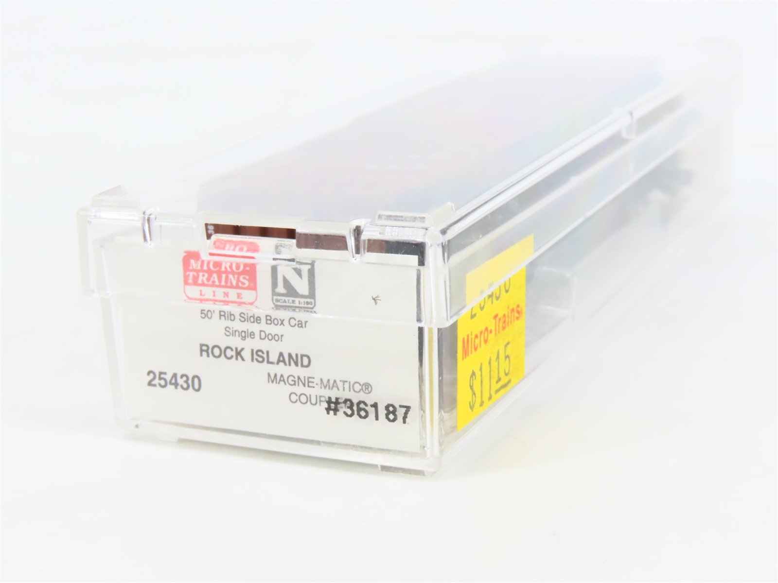 N Scale Micro-Trains MTL 25430 RI Rock Island 50' Rib Side Box Car #36187