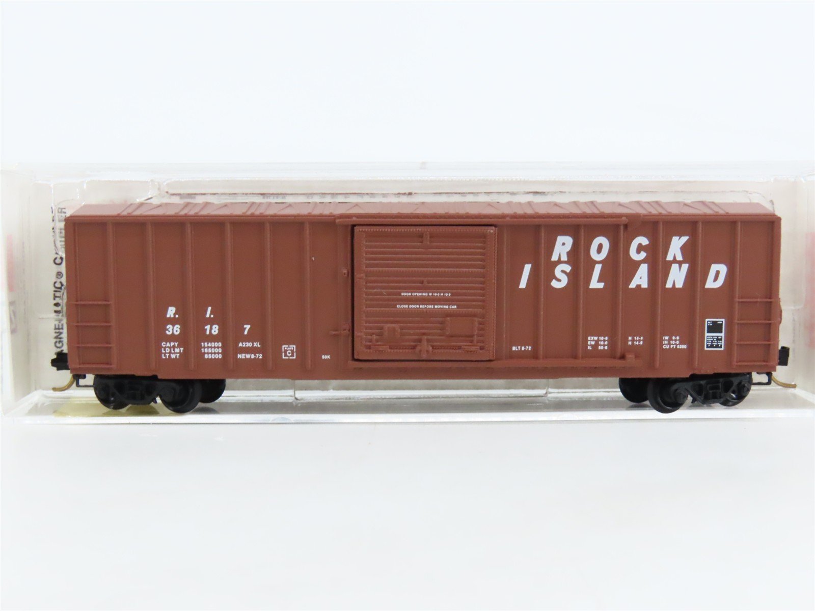 N Scale Micro-Trains MTL 25430 RI Rock Island 50' Rib Side Box Car #36187