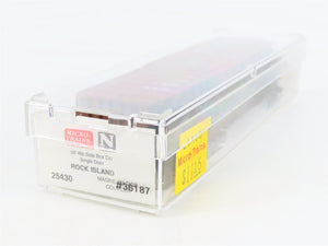 N Scale Micro-Trains MTL 25430 RI Rock Island 50' Rib Side Box Car #36187
