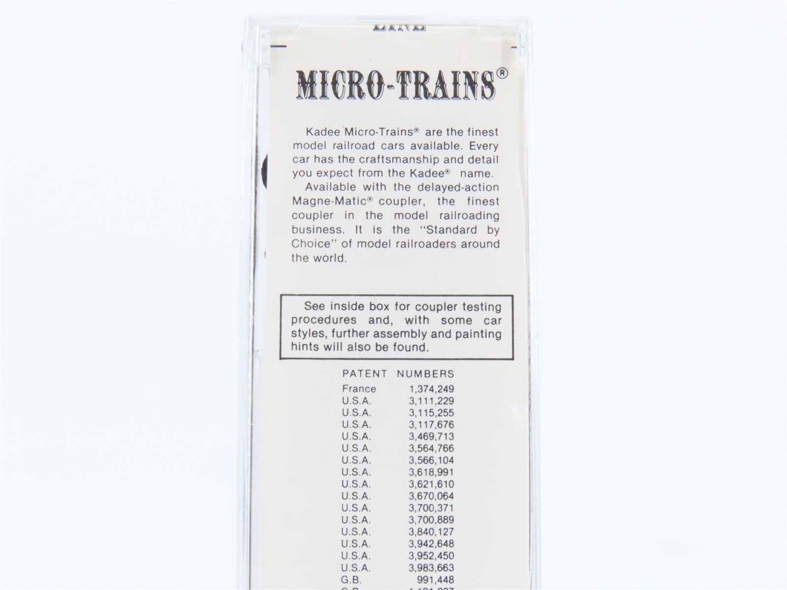 N Scale Kadee Micro-Trains MTL 25380 BH 