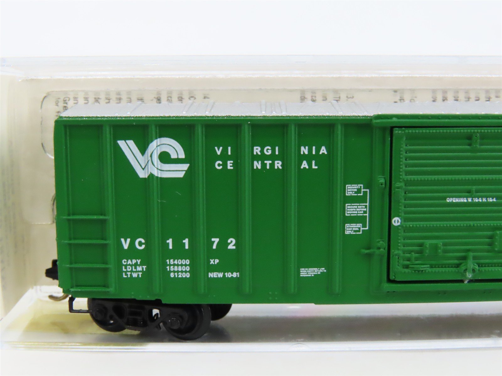 N Scale Kadee Micro-Trains MTL 25360 VC Virginia Central 50' Box Car #1172