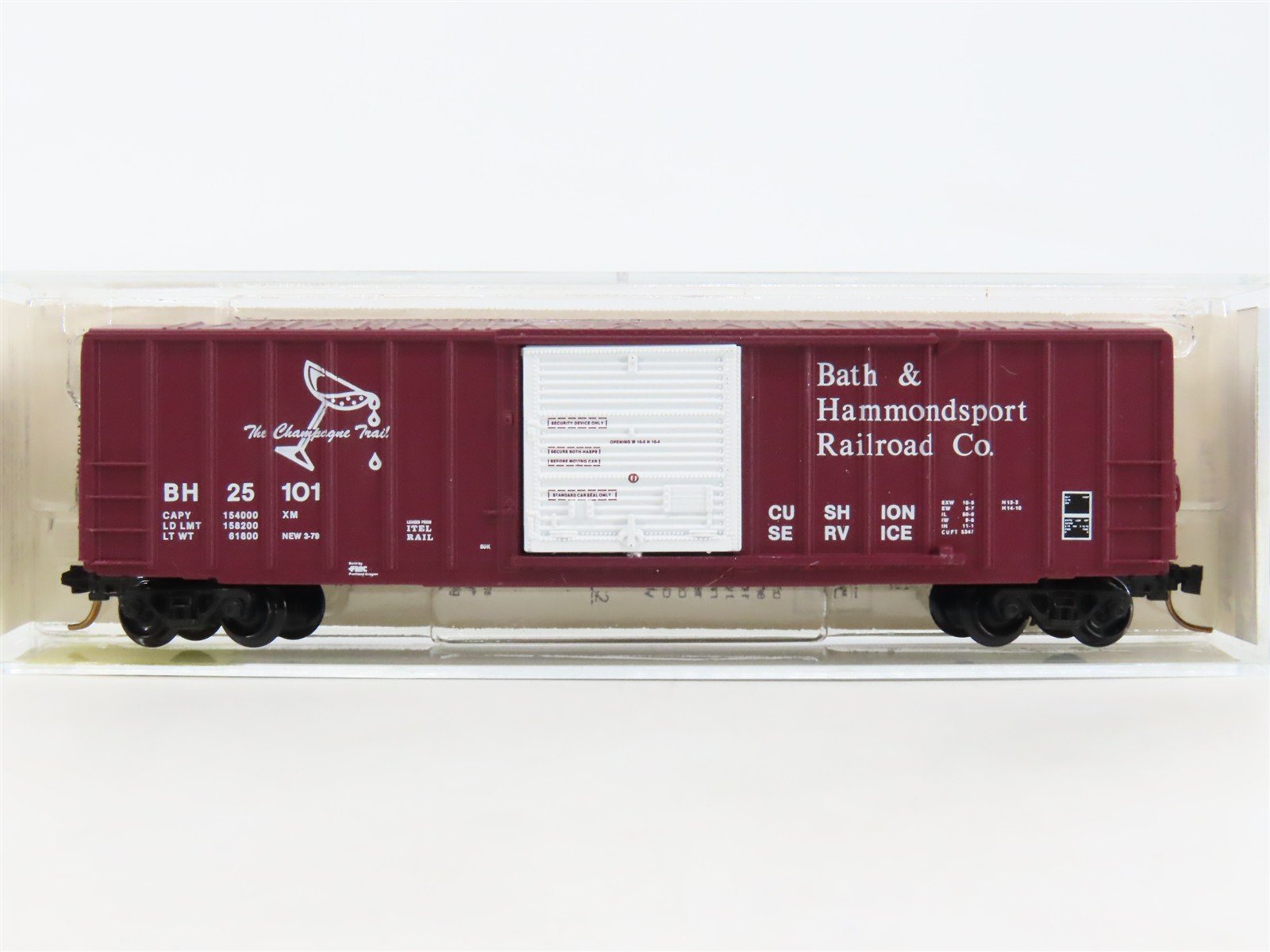 N Scale Kadee Micro-Trains MTL 25380 BH "The Champagne Trail" 50' Box Car #25101