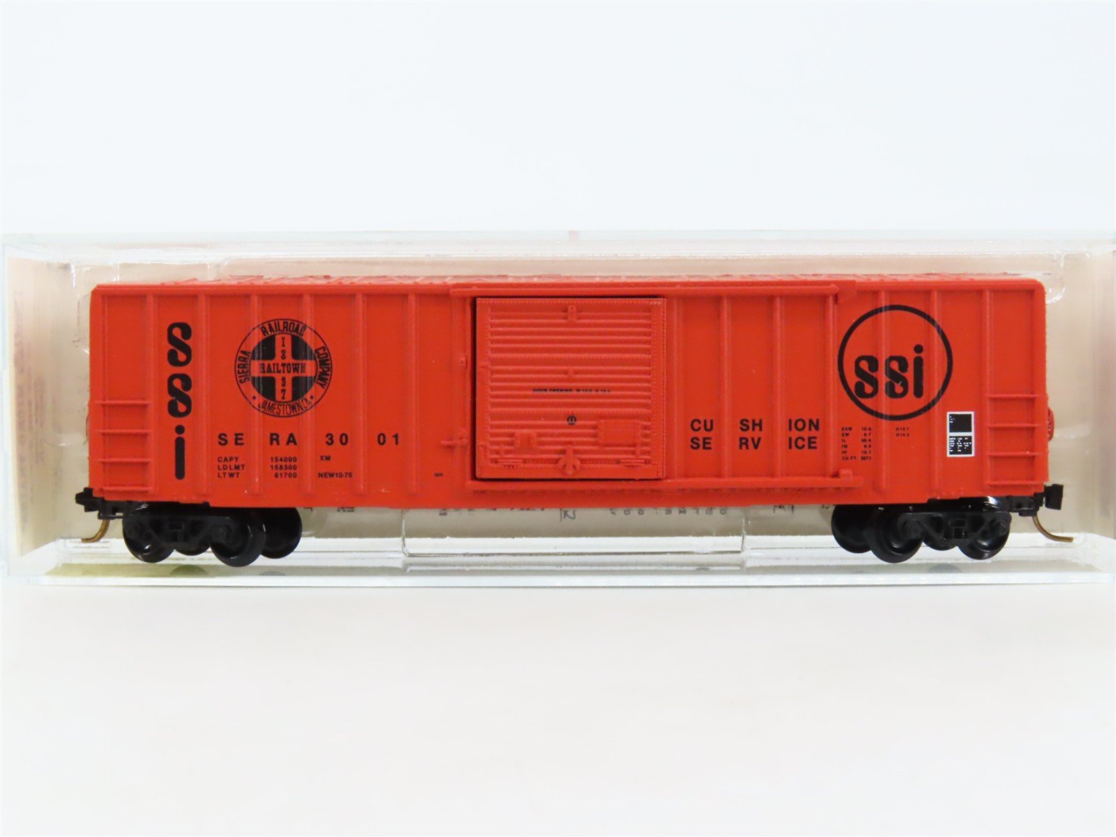 N Scale Kadee Micro-Trains MTL 25370 SERA SSI Sierra Railroad 50' Box Car #3001