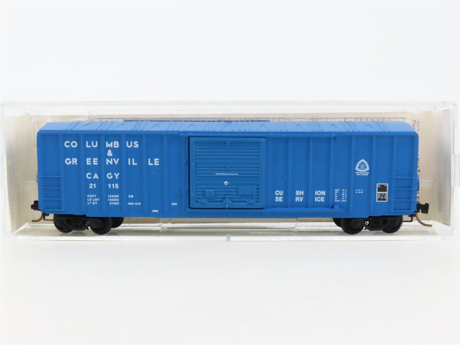 N Kadee Micro-Trains MTL 25340 CAGY Columbus & Greenville 50' Box Car #21115
