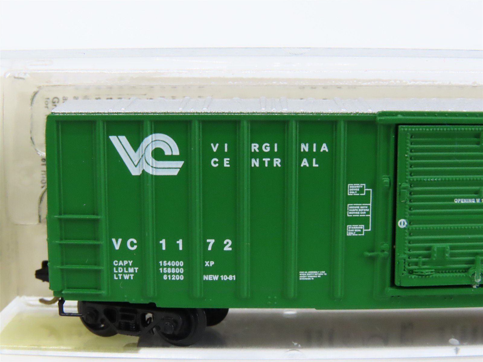 N Scale Kadee Micro-Trains MTL 25360 VC Virginia Central 50' Box Car #1172