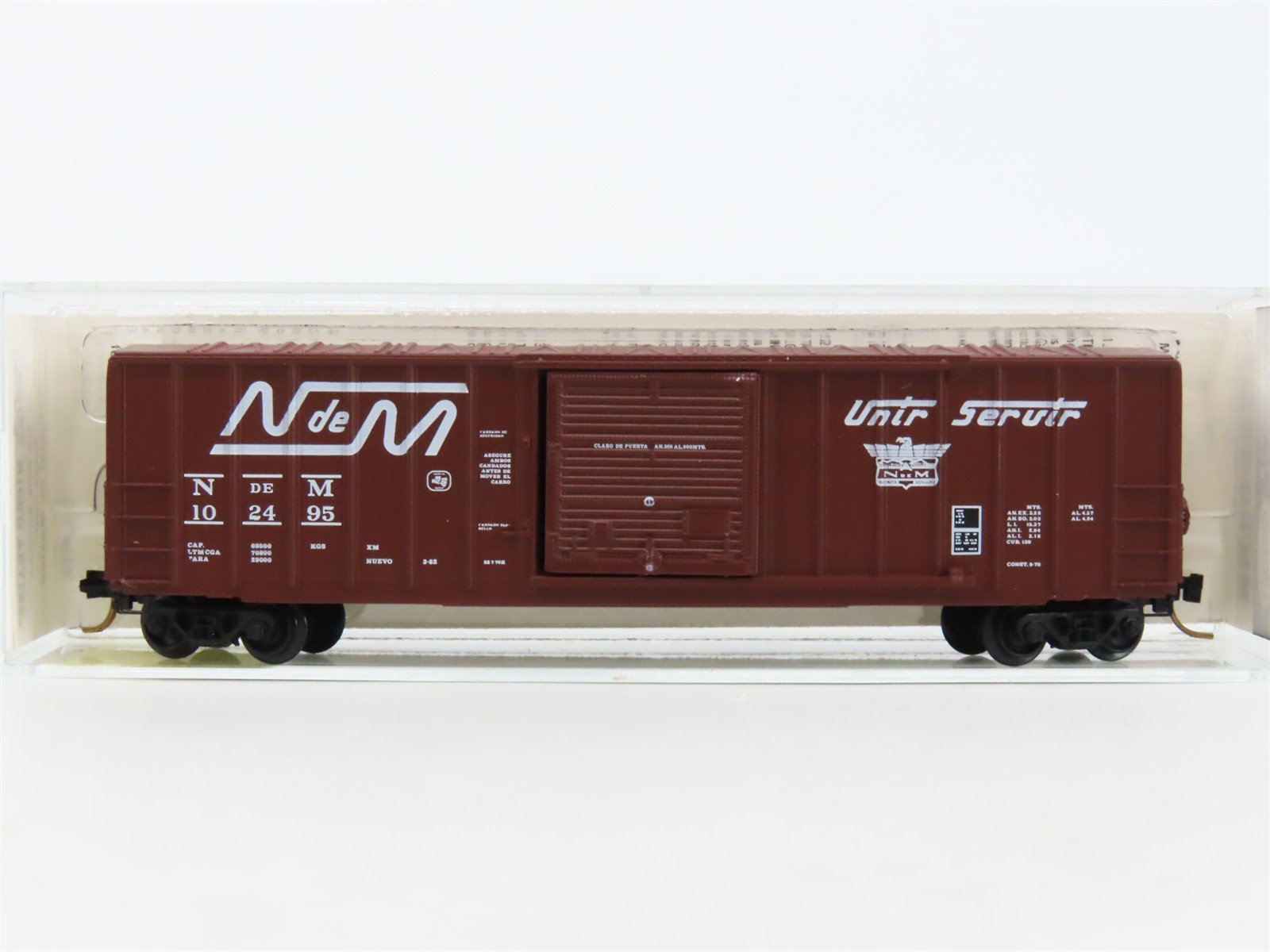 N Scale Kadee Micro-Trains MTL 25320 NdeM National de Mexico 50' Box Car #102495