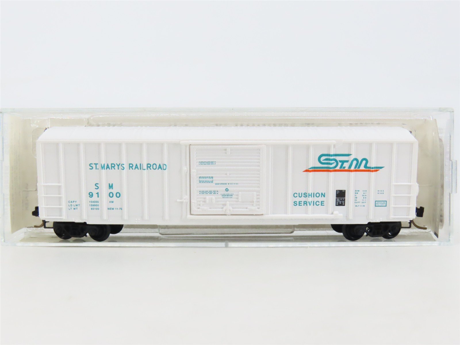 N Scale Kadee Micro-Trains MTL 25300 SM St. Marys 50' Rib Side Box Car #9100
