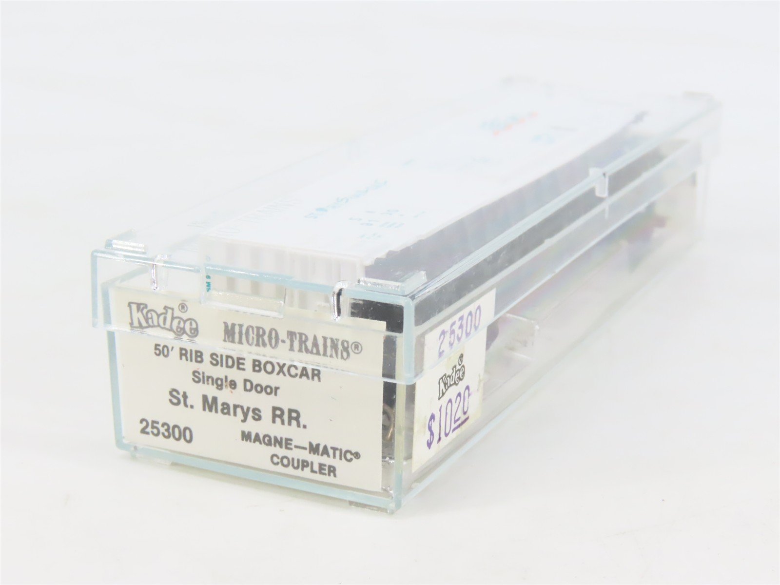 N Scale Kadee Micro-Trains MTL 25300 SM St. Marys 50' Rib Side Box Car #9100