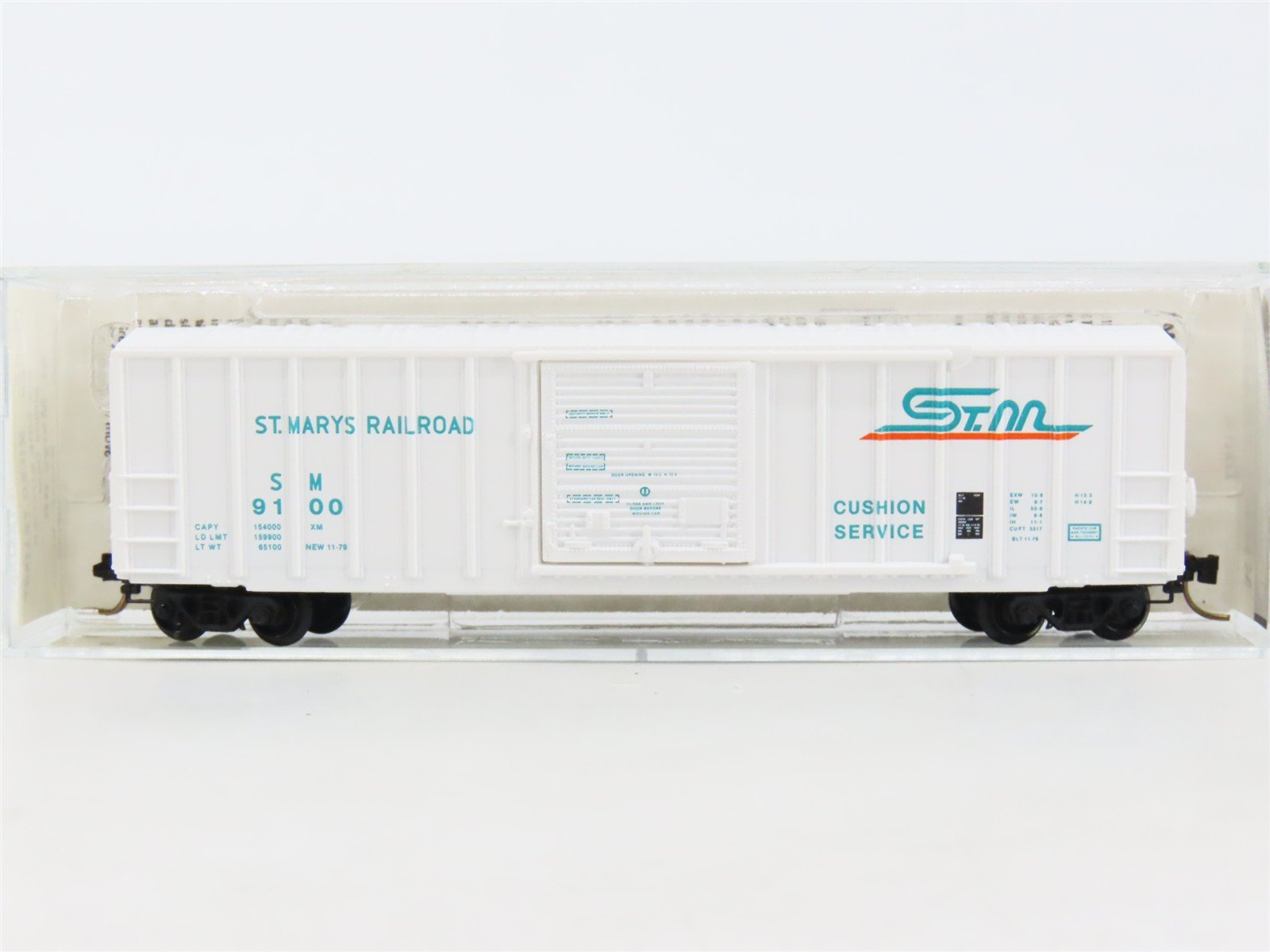 N Scale Kadee Micro-Trains MTL 25300 SM St. Marys 50' Rib Side Box Car #9100