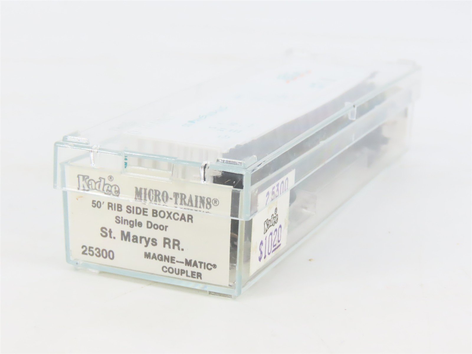 N Scale Kadee Micro-Trains MTL 25300 SM St. Marys 50' Rib Side Box Car #9100