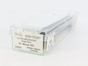 N Scale Kadee Micro-Trains MTL 25300 SM St. Marys 50' Rib Side Box Car #9100