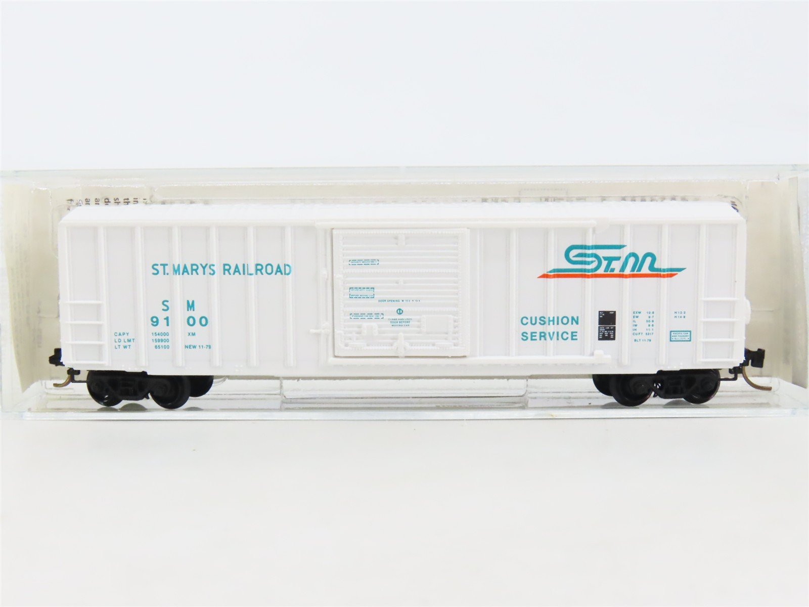 N Scale Kadee Micro-Trains MTL 25300 SM St. Marys 50' Rib Side Box Car #9100