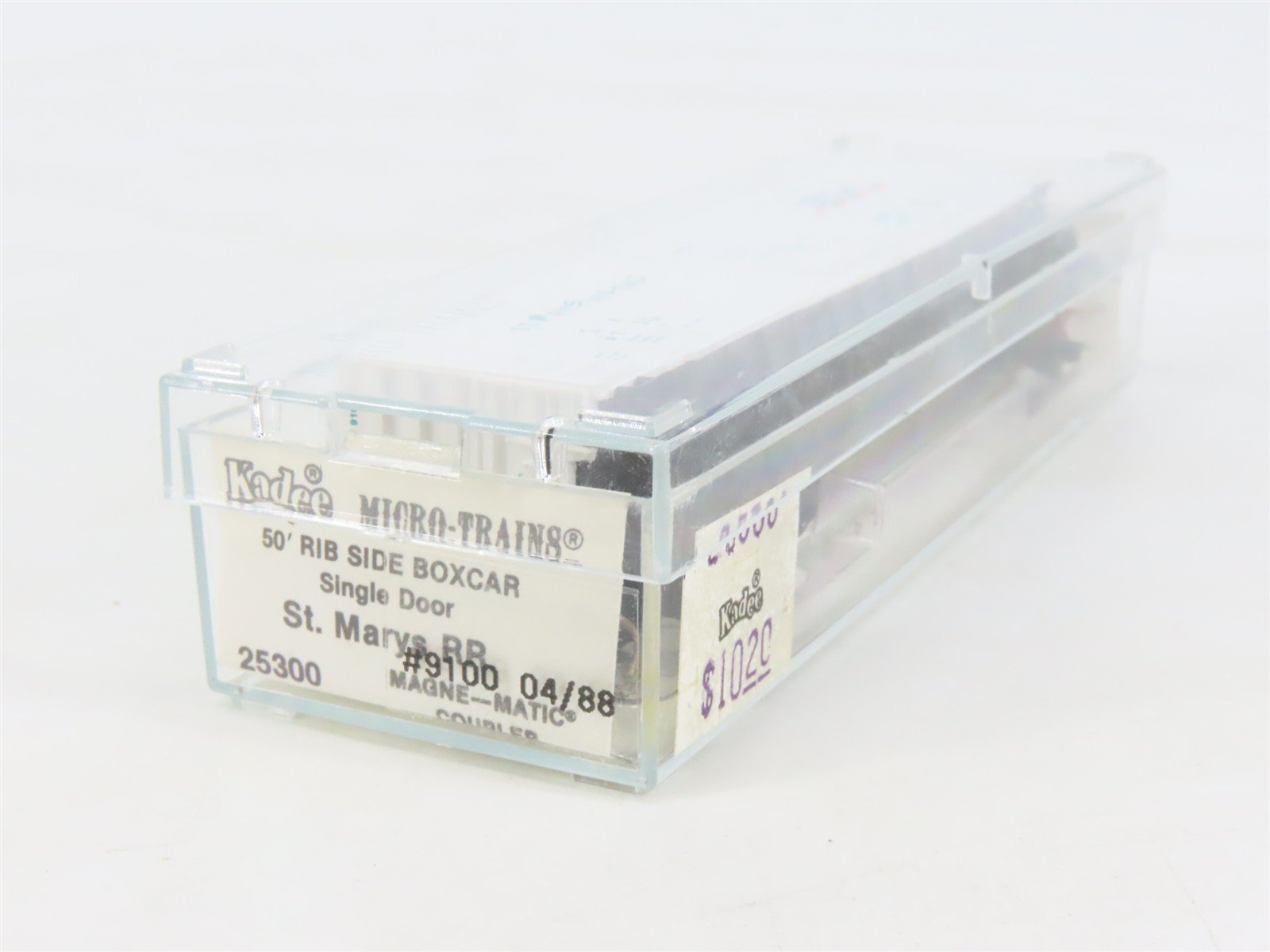N Scale Kadee Micro-Trains MTL 25300 SM St. Marys 50' Rib Side Box Car #9100