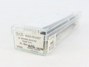 N Scale Kadee Micro-Trains MTL 25300 SM St. Marys 50' Rib Side Box Car #9100