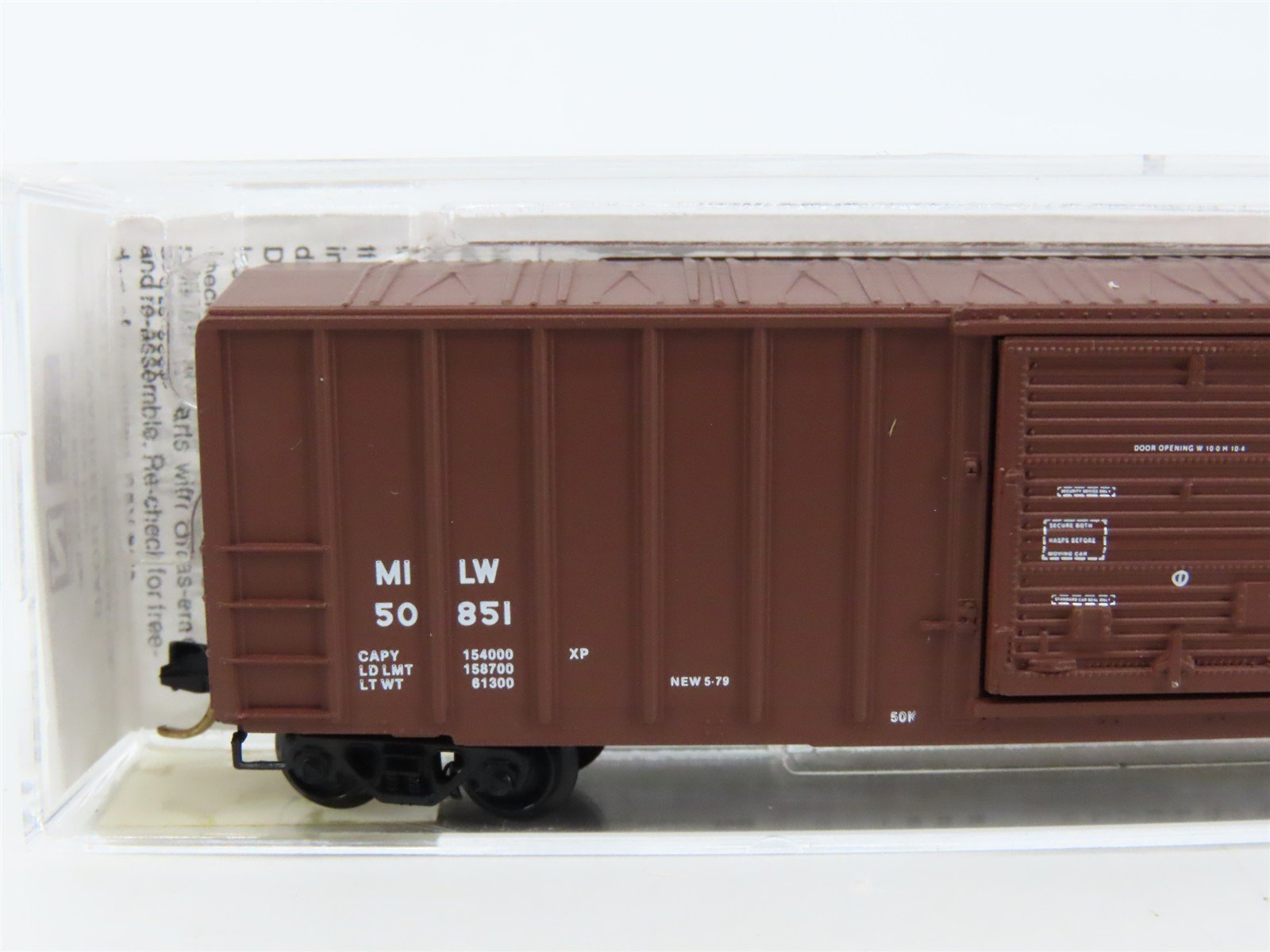 N Scale Micro-Trains MTL 25310 MILW Milwaukee Road 50' Rib Side Box Car #50851
