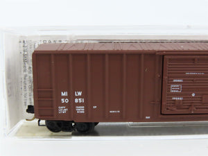 N Scale Micro-Trains MTL 25310 MILW Milwaukee Road 50' Rib Side Box Car #50851