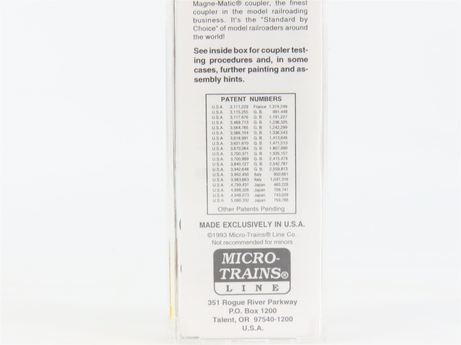 N Scale Micro-Trains MTL 25310 MILW Milwaukee Road 50' Rib Side Box Car #50851