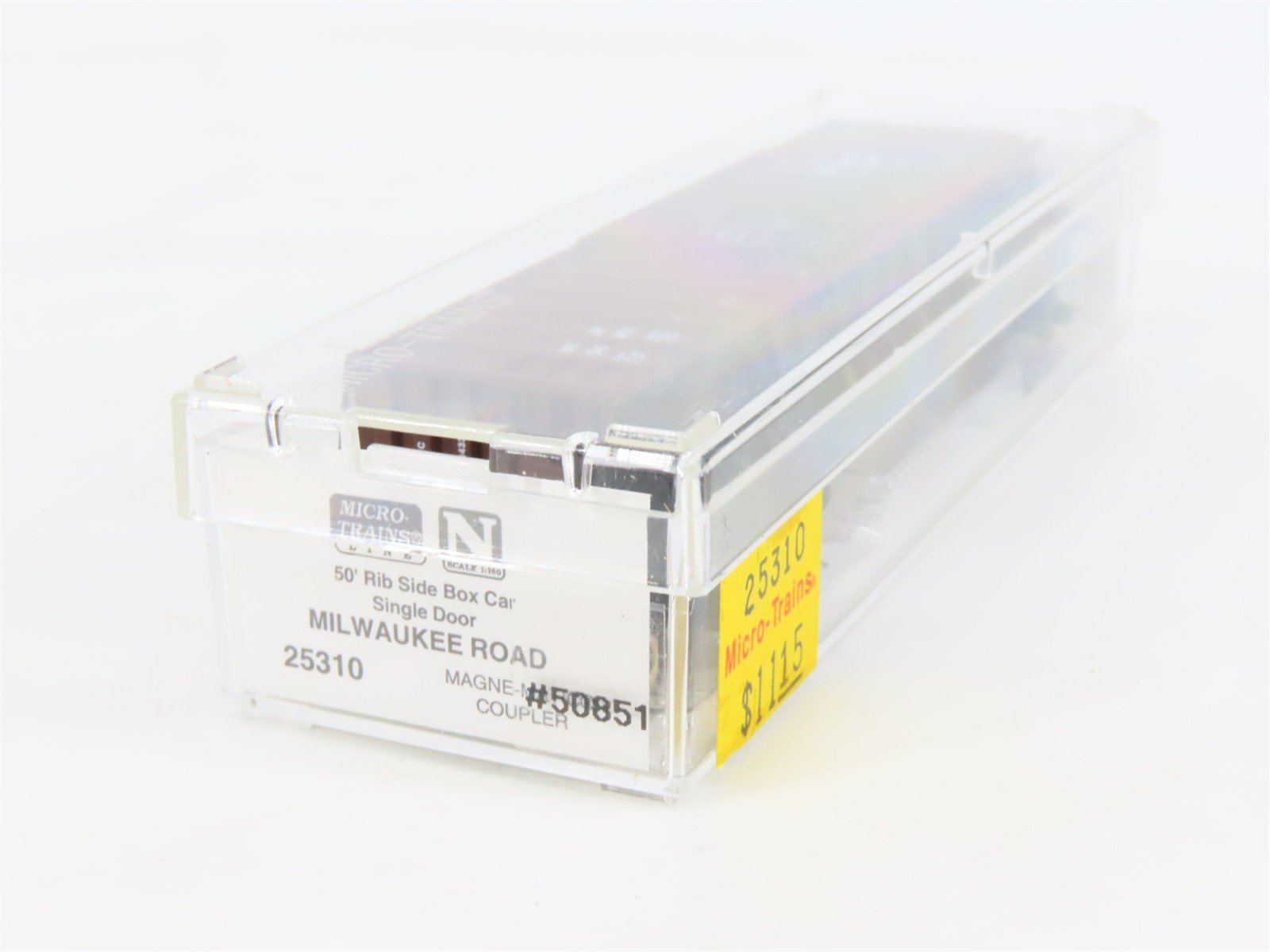 N Scale Micro-Trains MTL 25310 MILW Milwaukee Road 50' Rib Side Box Car #50851