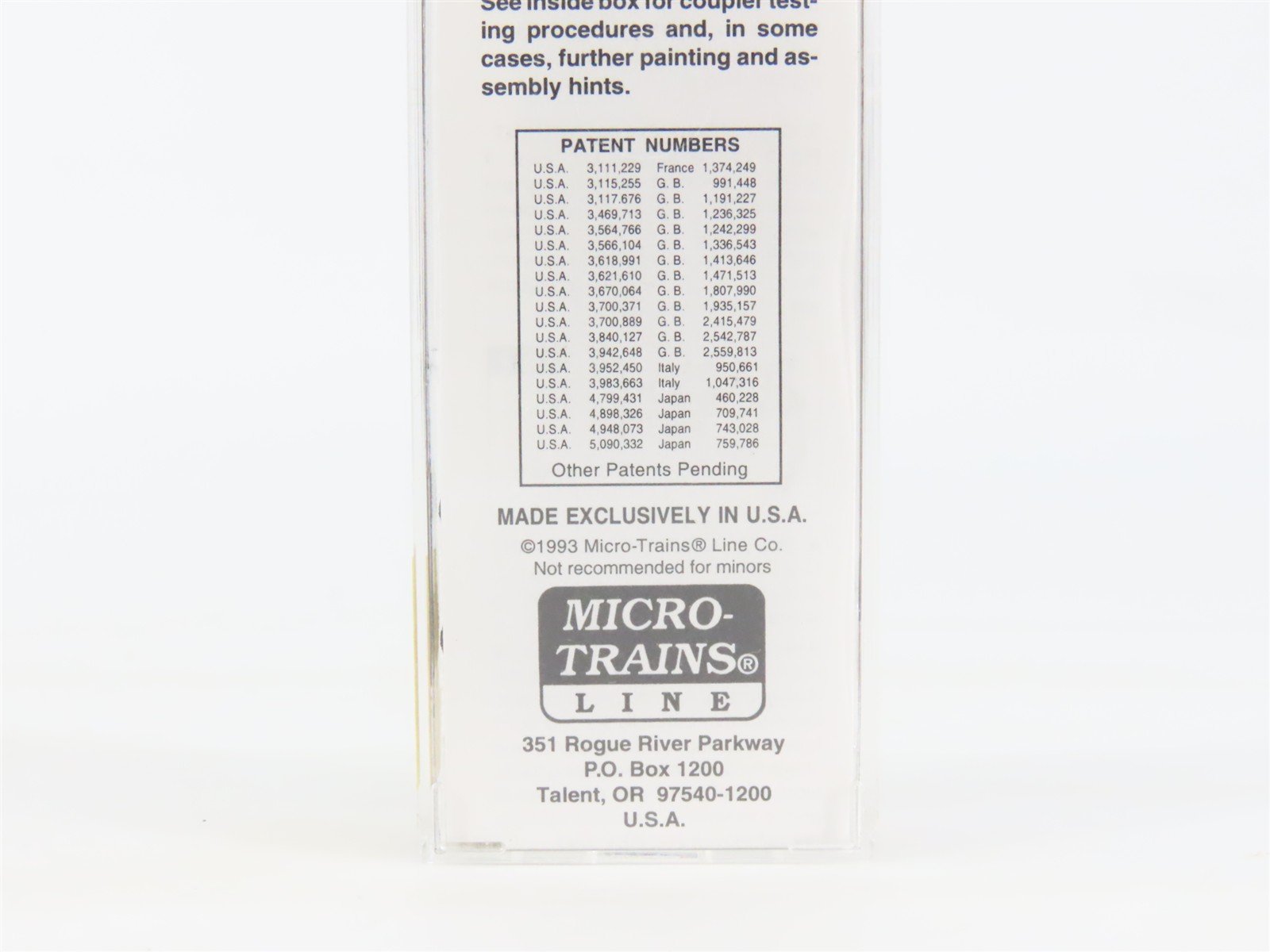 N Scale Micro-Trains MTL 25310 MILW Milwaukee Road 50' Rib Side Box Car #50851