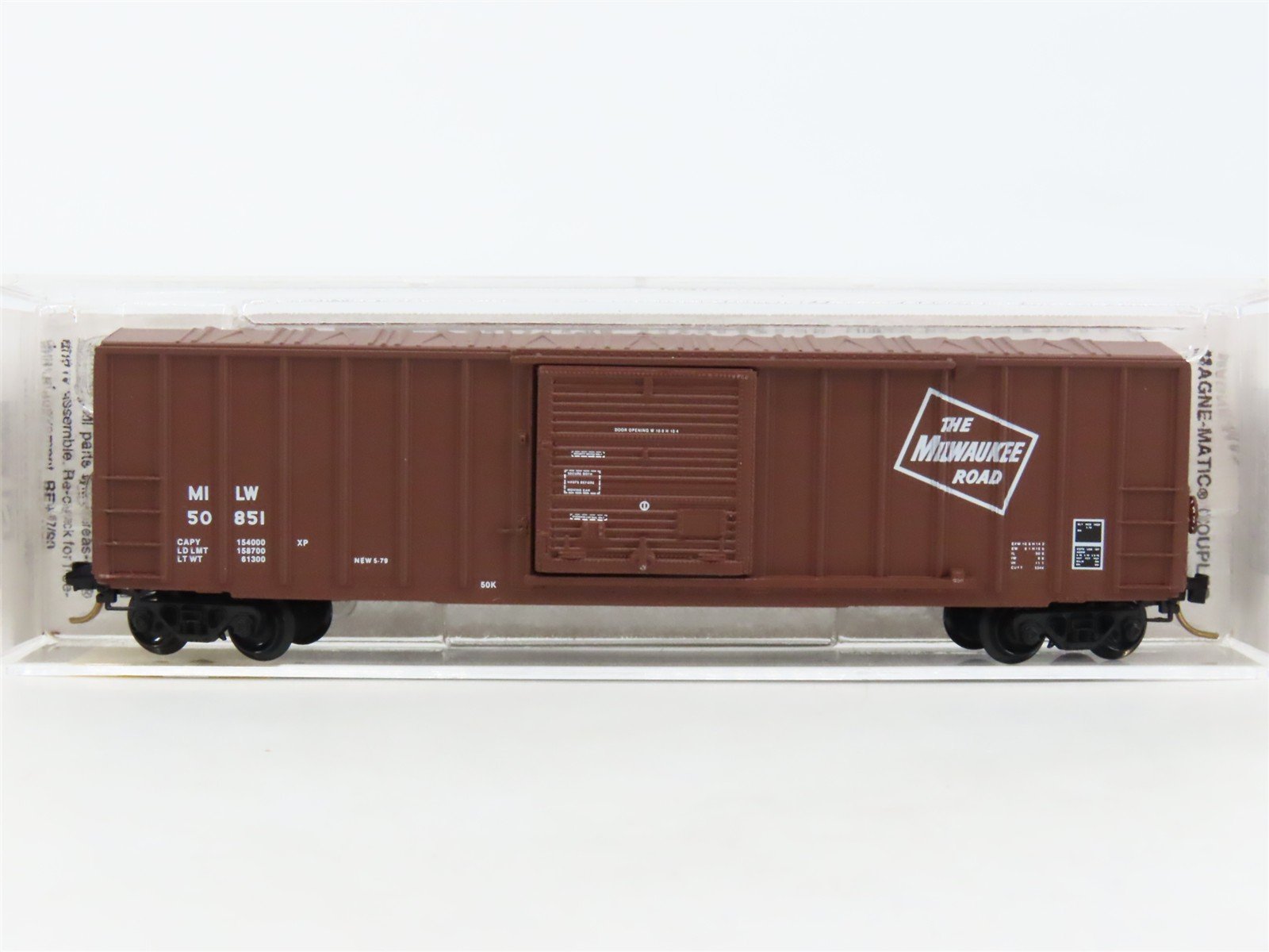 N Scale Micro-Trains MTL 25310 MILW Milwaukee Road 50' Rib Side Box Car #50851