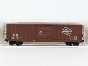 N Scale Micro-Trains MTL 25310 MILW Milwaukee Road 50' Rib Side Box Car #50851