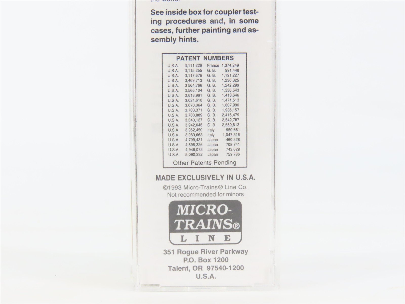 N Scale Micro-Trains MTL 25310 MILW Milwaukee Road 50' Rib Side Box Car #50851